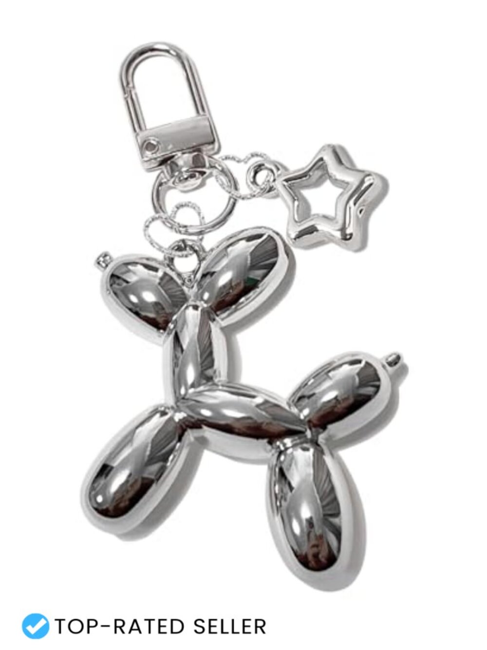 Star Balloon Dog Keychain Cute Y2K Bag Charm Key Chain Accessory